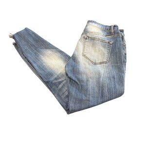 KanCan Blue Skinny Jeans size 9/28 Vintage Distressed